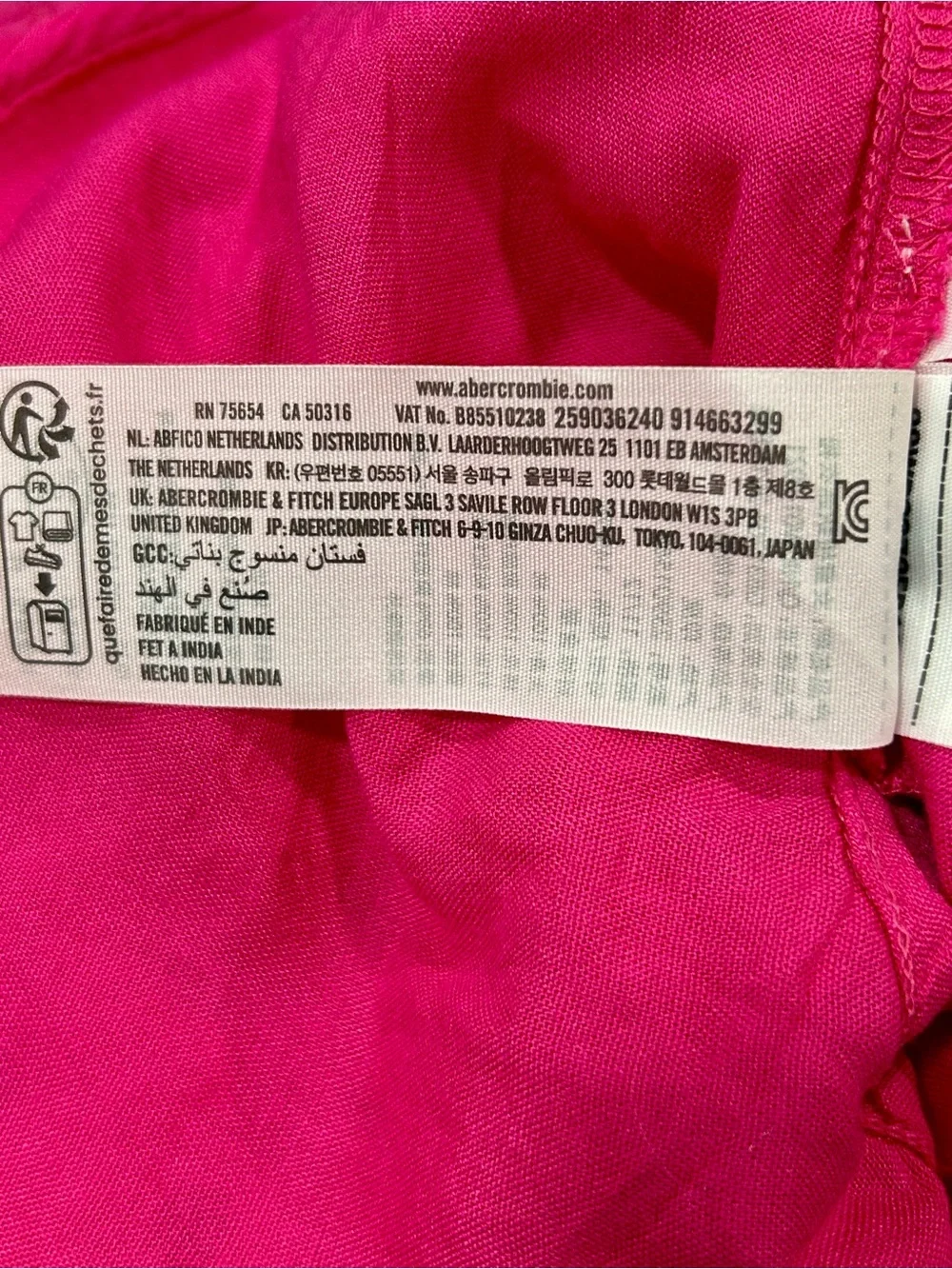 Abercrombie Kids Pink Cotton Eyelet Dress NWT Size 11/12